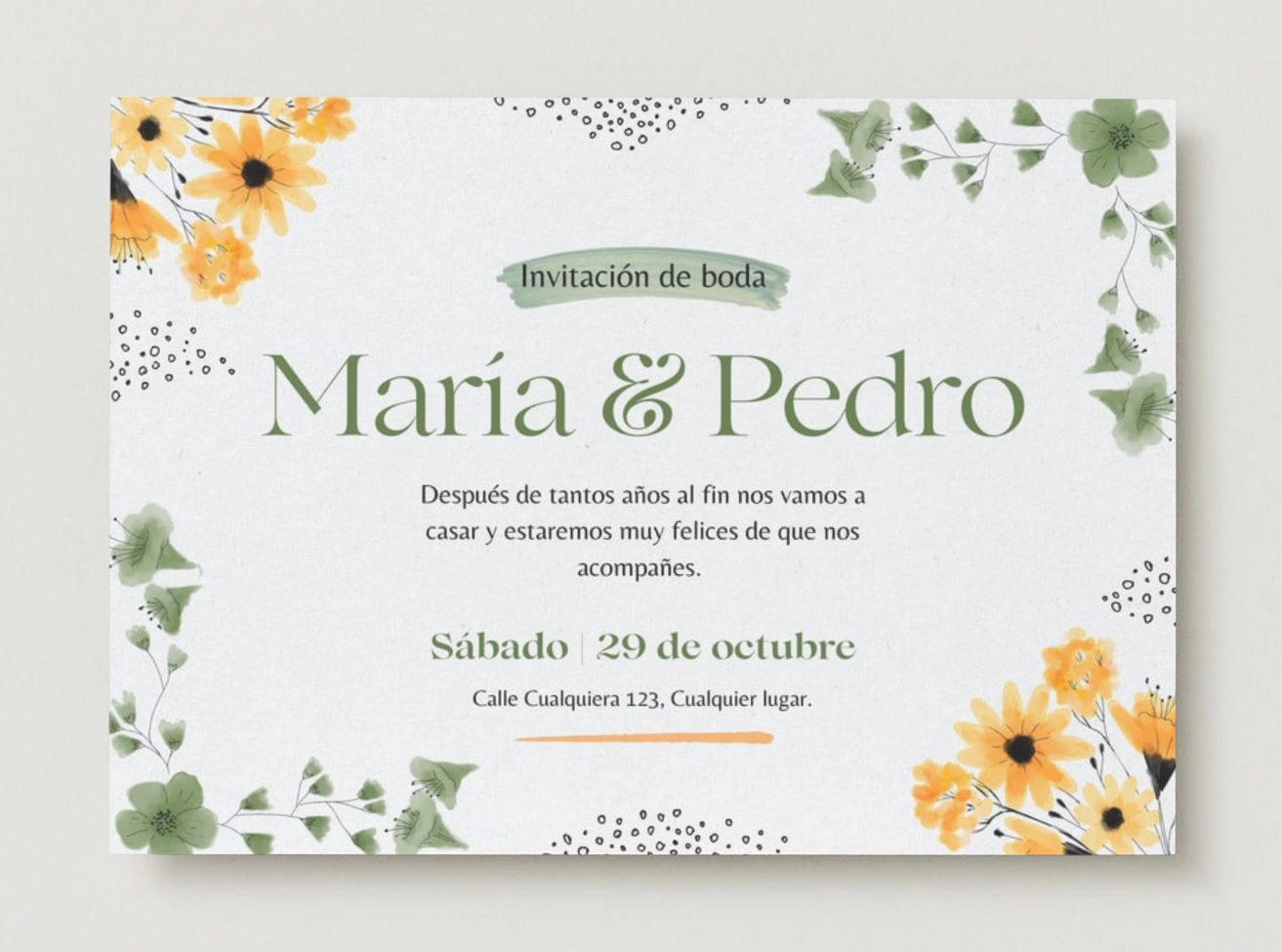 Invitación Eterno Sí
