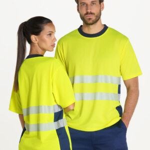 Camiseta Técnica Manga Corta Flúor