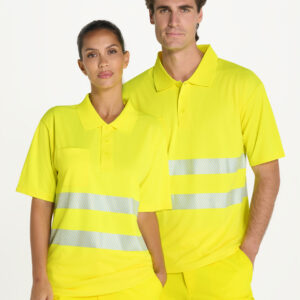 Polo Manga Corta Flúor